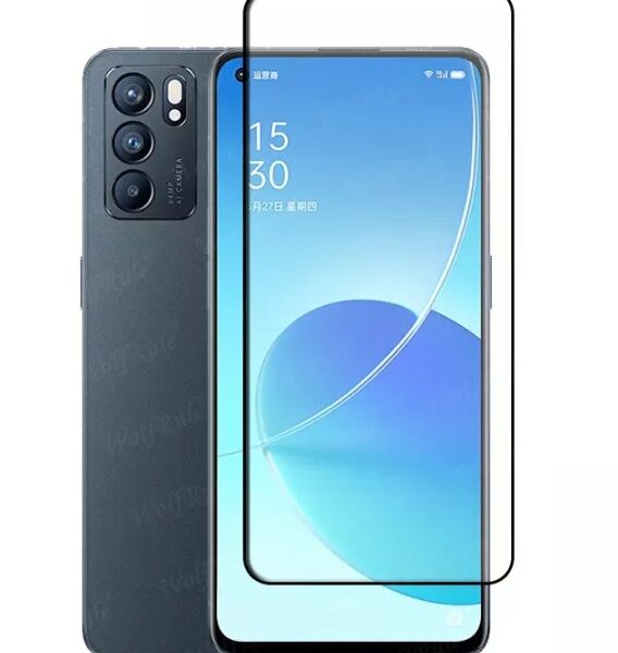Película de Vidro Temperado 5D  Oppo Reno 6  Preto