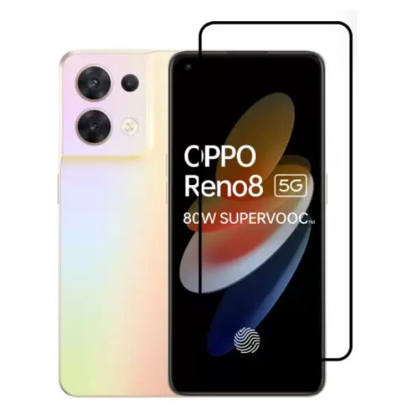 Película de Vidro Temperado 5D Full Oppo Reno 8 5G Preto