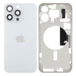 Tampa Traseira Apple Iphone 15 Pro Max Branco Titânio Com Frame