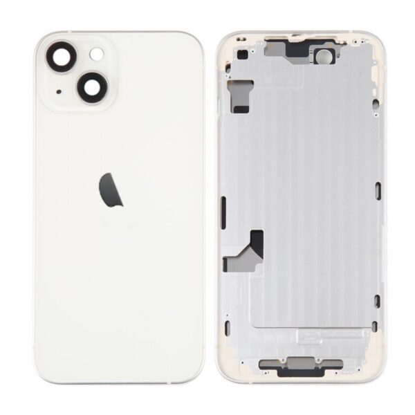 Tampa Traseira Apple Iphone 14 Plus Branco Com Frame