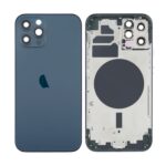 Tampa Traseira Apple Iphone 12 Pro Azul Com Frame