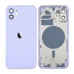 Tampa Traseira Apple Iphone 12 Roxo Com Frame