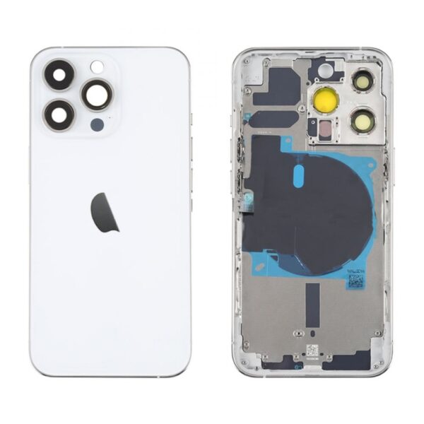 Tampa Traseira Apple Iphone 12 Pro Branco Com Frame