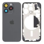 Tampa Traseira Apple Iphone 15 Pro Preto Titânio Com Frame