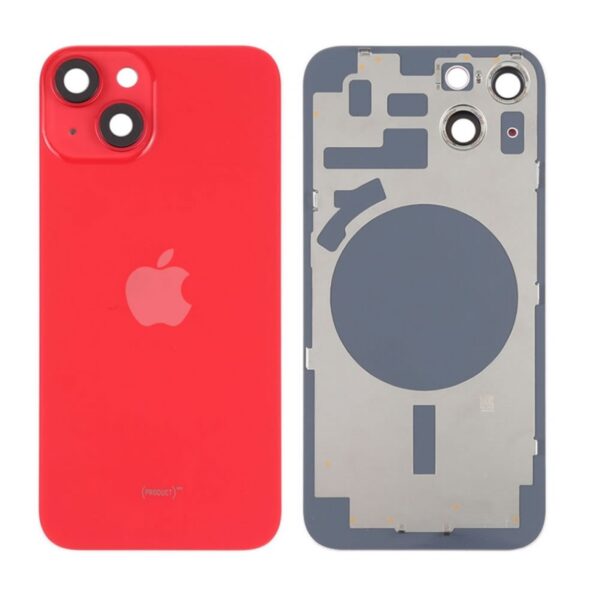 Tampa Traseira Apple Iphone 14 Plus Vermelho Com Frame