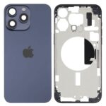 Tampa Traseira Apple Iphone 15 Pro Max Azul Titânio Com Frame