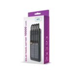 Power Bank Setty Slr-100 Preto 10000mah 3 Output E 4 Cabos Com Painel Solar - Image 2