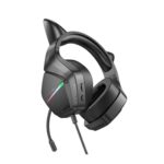 Auscultador Gaming Borofone Bo106 Preto 3.5mm 2m Cat Ear - Image 3