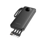 Power Bank Borofone Bj53 Preto 10000mah 2 Input E Cabos Usb/Usb-C/Lightning/Micro - Image 3