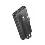 Power Bank Borofone Bj57 Preto 10000mah Input Micro E Tipo-C/Output Usb E Usb-C Cabos Tipo-C E Lightning - Image 3