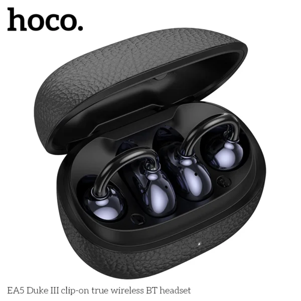 Auscultador aberto sem fio Hoco EA5 Duke Preto