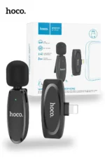 Hoco Wireless Dual Mic L15 Crystal Lavalier com conector Lightning+Type-C Preto - Image 3