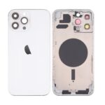 Tampa Traseira Apple Iphone 12 Pro Max Prateado Com Frame