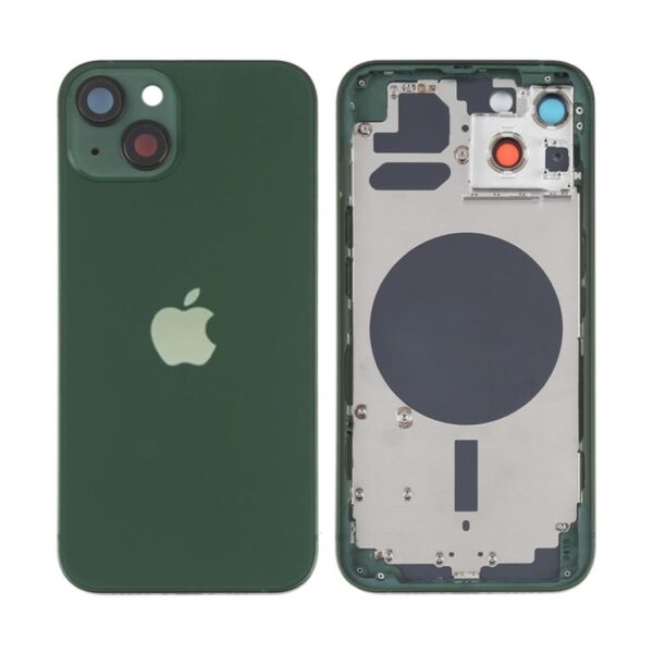 Tampa Traseira Apple Iphone 13 Verde Com Frame