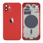 Tampa Traseira Apple Iphone 12 Vermelho Com Frame