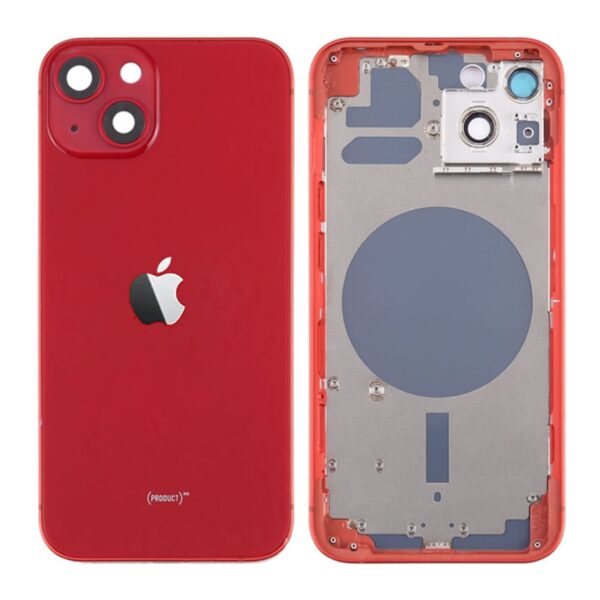 Tampa Traseira Apple Iphone 13 Vermelho Com Frame