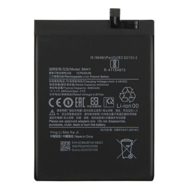 Bateria Xiaomi Poco F3 /Redmi K40 Pro/Bm4y 4520mah 3.87v 17.4wh