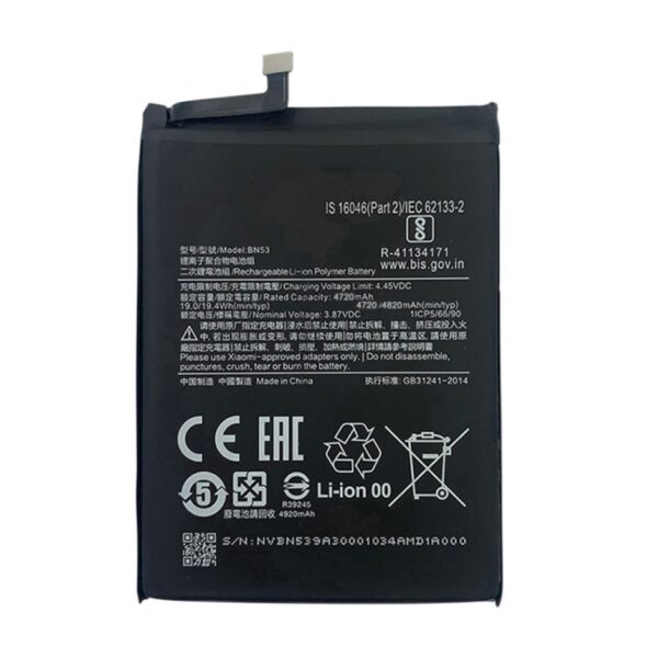 Bateria Xiaomi Poco M2 Pro/Redmi Note 10 Pro/Redmi Note 9 Pro/Redmi Note 9 Pro Max/Redmi Note 10 Pro Max/Bn53 5020mah