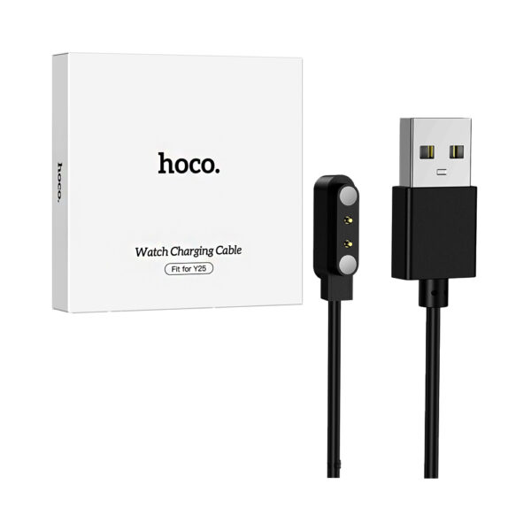 Carregador Sem Fio Hoco para Y25 Sports Smartwatch Preto