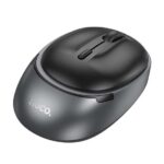 Rato Sem Fio Hoco GM34 Business Dual-Mode 2,4Ghz Cinza Metal Preto - Image 2