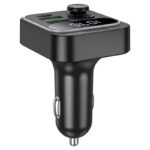 Transmissor FM Sem Fio Hoco E85 Tiger com PD20W+QC3,0 USB Preto - Image 5