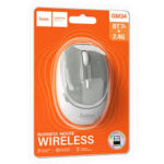 Rato Sem Fio Hoco GM34 Business Dual-Mode 2,4Ghz Cinza Branco - Image 3