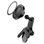 Suporte de Telefone para Carro Magnético Hoco H57 Show ring para Monitor do painel Preto - Image 2