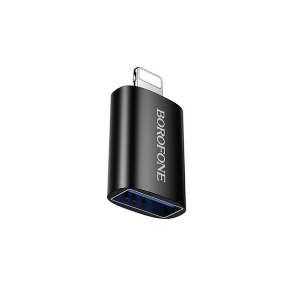 Adaptador Borofone Bv26 Preto Usb-A Para Lightning