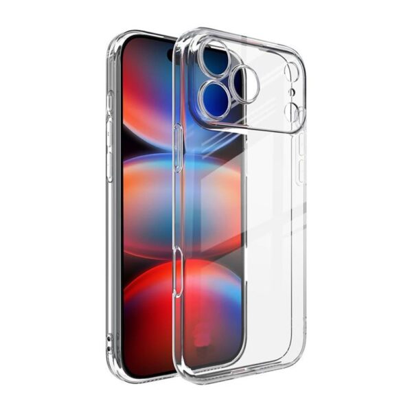 Capa Silicone Gel Apple Iphone 17 Pro Transparente+Protetor De Camera