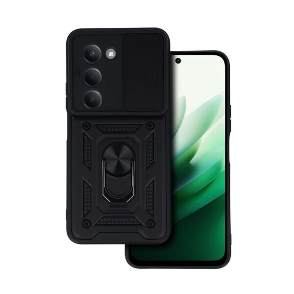 Capa Silicone Tpu Com Anel De Dedo Xiaomi Redmi 15 Com Protetor De Camera E Jane