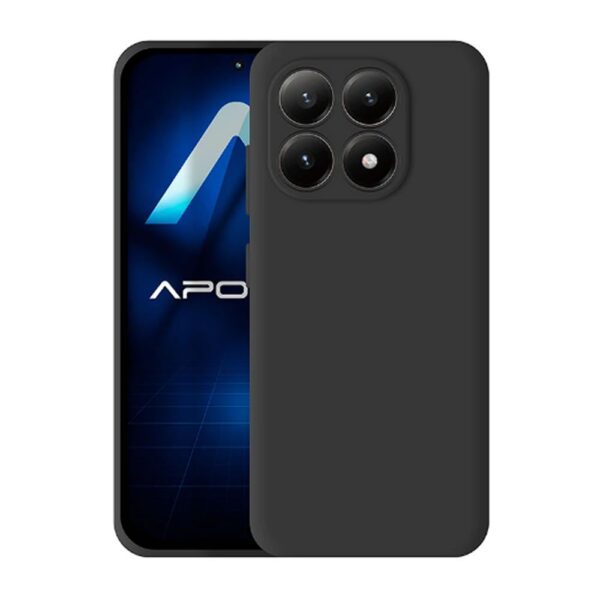 Capa Silicone Xiaomi Mi 17 Preto Com Protetor De Câmera