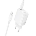 Carregador 240V Borofone Bn26 Branco 20W 3.0A Usb-C Para Lightning - Image 2