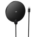 Carregador sem fios Hoco CW62 Peak com Visor Digital para Secretária Tipo-C 15W 1,2m Preto - Image 4