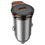 Carregador de Carro Hoco NZ16 Rigorous PD30W com Cabo Tipo-C para Tipo-C 1M Cinza Metálico - Image 4