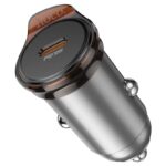 Carregador de Carro Hoco NZ16 Rigorous PD30W com Cabo Tipo-C para Tipo-C 1M Cinza Metálico - Image 5