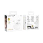 Earbuds Borofone Fq9 Branco Bluetooth Tws - Image 3