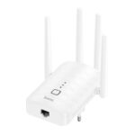 Adaptador de Placa de Rede sem fios Hoco HI35 Wifi4 2.4G 300MBPS com 4 Antenas Externas Branco - Image 6