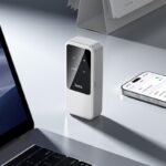 Router Wi-Fi6 Portátil Hoco HI42 4G 150MBPS com 2000mAh para Europa, Ásia e África Branco - Image 9