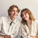 Dual-Microfone Sem Fio Hoco L20A Fair Lavalier com conector Tipo-C/Lightning Preto - Image 2