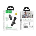 Microfone Sem Fio Hoco L20 Fair Lavalier com conector Tipo-C Preto - Image 5