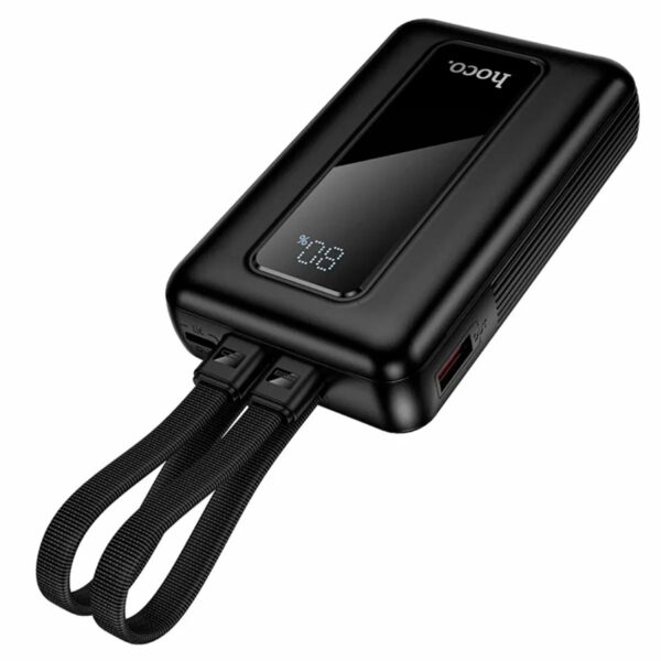 Power Bank Hoco J162A com Tipo-C+Lightning Cabo 22.5W+PD20W 20000mAh Preto