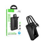 Power Bank Hoco J162A com Tipo-C+Lightning Cabo 22.5W+PD20W 20000mAh Preto - Image 7