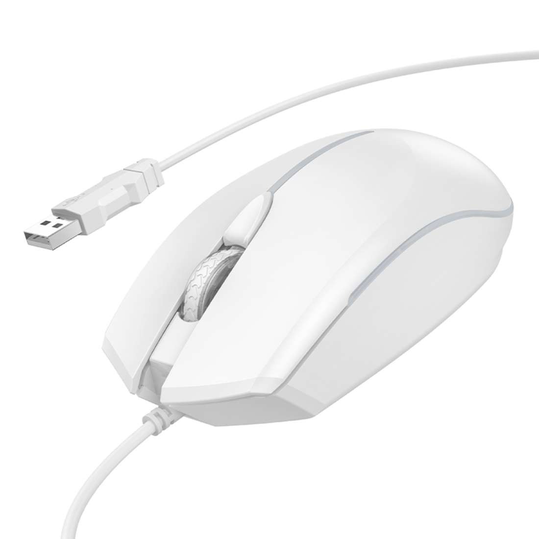 imgi_48_GM37-WH-6-1100x1100 Rato Hoco GM37 Wonderful Gaming Luminous 1,5m Branco - Image 1