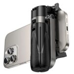 Suporte para Telemóvel Hoco K27 Magic Mini Suporte Portátil para Transmissões em Direto Preto - Image 10
