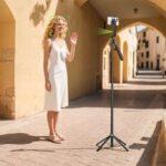 Tripé para Celular Hoco K32 360 com Rastreamento Facial Automático Preto - Image 4