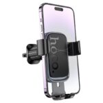 Suporte de Telefone para Carro Gravity Hoco H80 Vista para Saída de Ar Cinza Metalizado Preto - Image 4