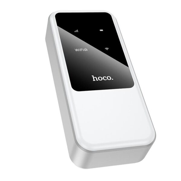 Router Wi-Fi6 Portátil Hoco HI42 4G 150MBPS com 2000mAh para Europa, Ásia e África Branco