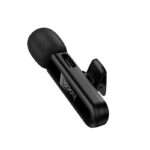 Microfone Sem Fio Hoco L20 Fair Lavalier com conector Relâmpago Preto - Image 6