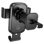 Suporte de Telefone para Carro Gravity Hoco H80 Vista para Saída de Ar Cinza Metalizado Preto - Image 7