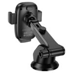 Suporte de Telefone para Carro Console Central Hoco HW32 Crown Push-Type com Carregamento sem fio 15W Cinza Metalizado Preto - Image 8